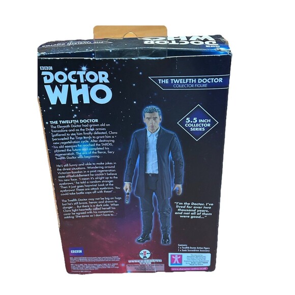 Doctor Who 5.5” Twelfth Doctor Figure White Shirt BBC 2015 Open Box - Picture 7 of 8
